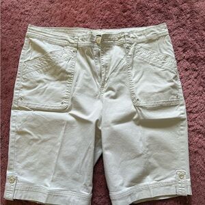 Women’s White Casual Shorts